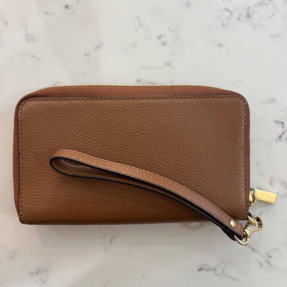 Michael Kors Tan Leather Wristlet - Picture 5 of 5